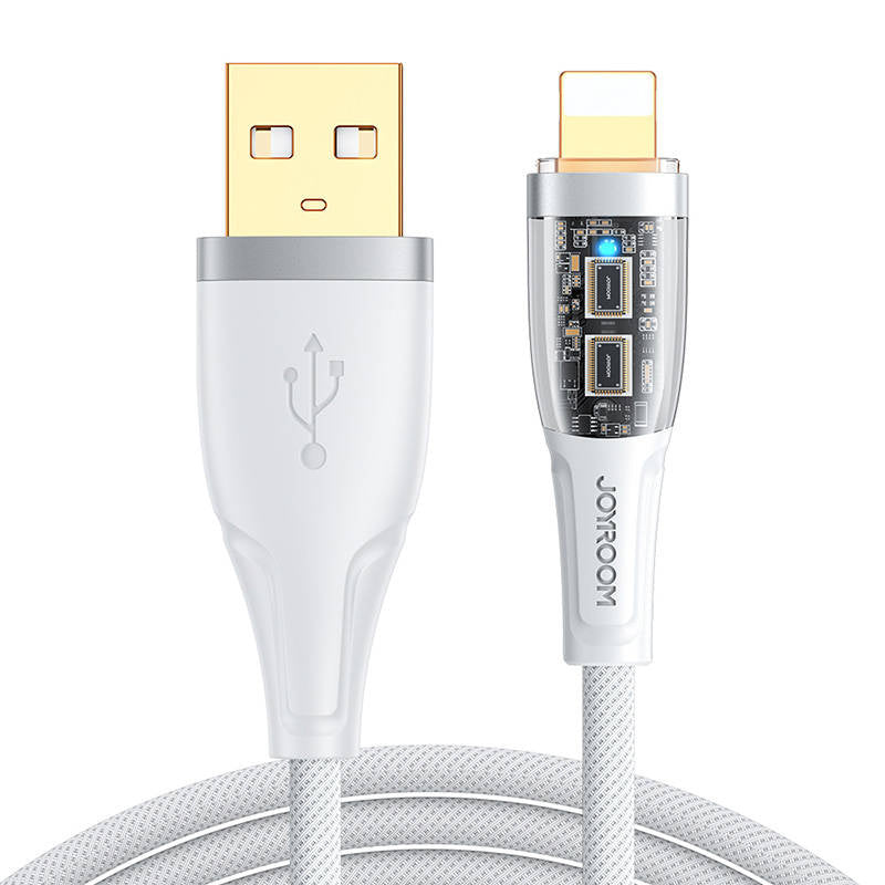 Kabel til USB-A / Lightning / 2.4A / 1.2m Joyroom S-UL012A3 (hvid)
