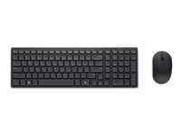 Dell Silent Keyboard and Mouse KM555 Sæt med mus og tastatur Pressestempel Trådløs