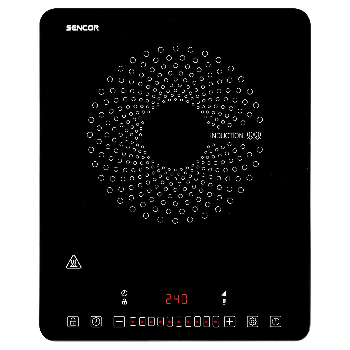 Sencor SCP 3701BK Sort Bordplade 29.5 cm Zone induktionskogeplade 1 zone(s)