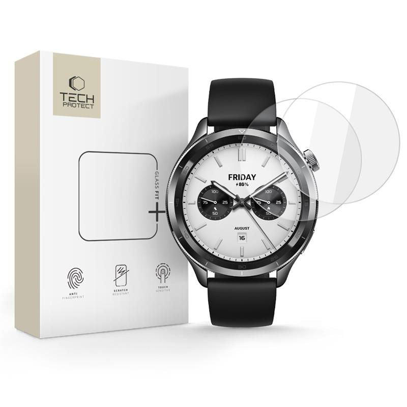 Hærdet Glas Tech Protect Glass Fit+ 2 Pack Xiaomi Watch S4 (47 Mm) Klar