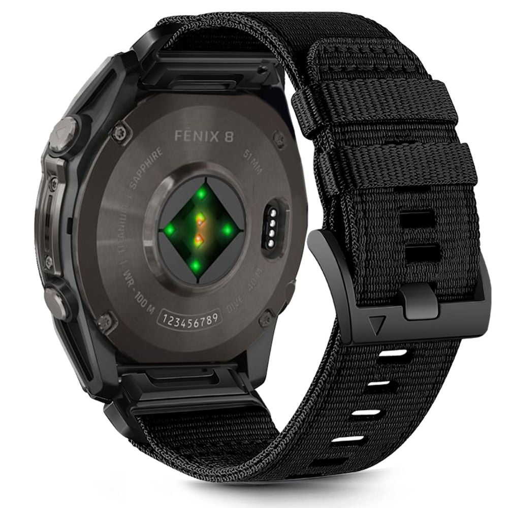 Tech Protect Nylon Classic Garmin Fenix 5 X / 5 X Plus / 6 X / 6 X Pro / 7 X / 8 / 8 Pro / 9 / 9 Pro (51 Mm) Sort