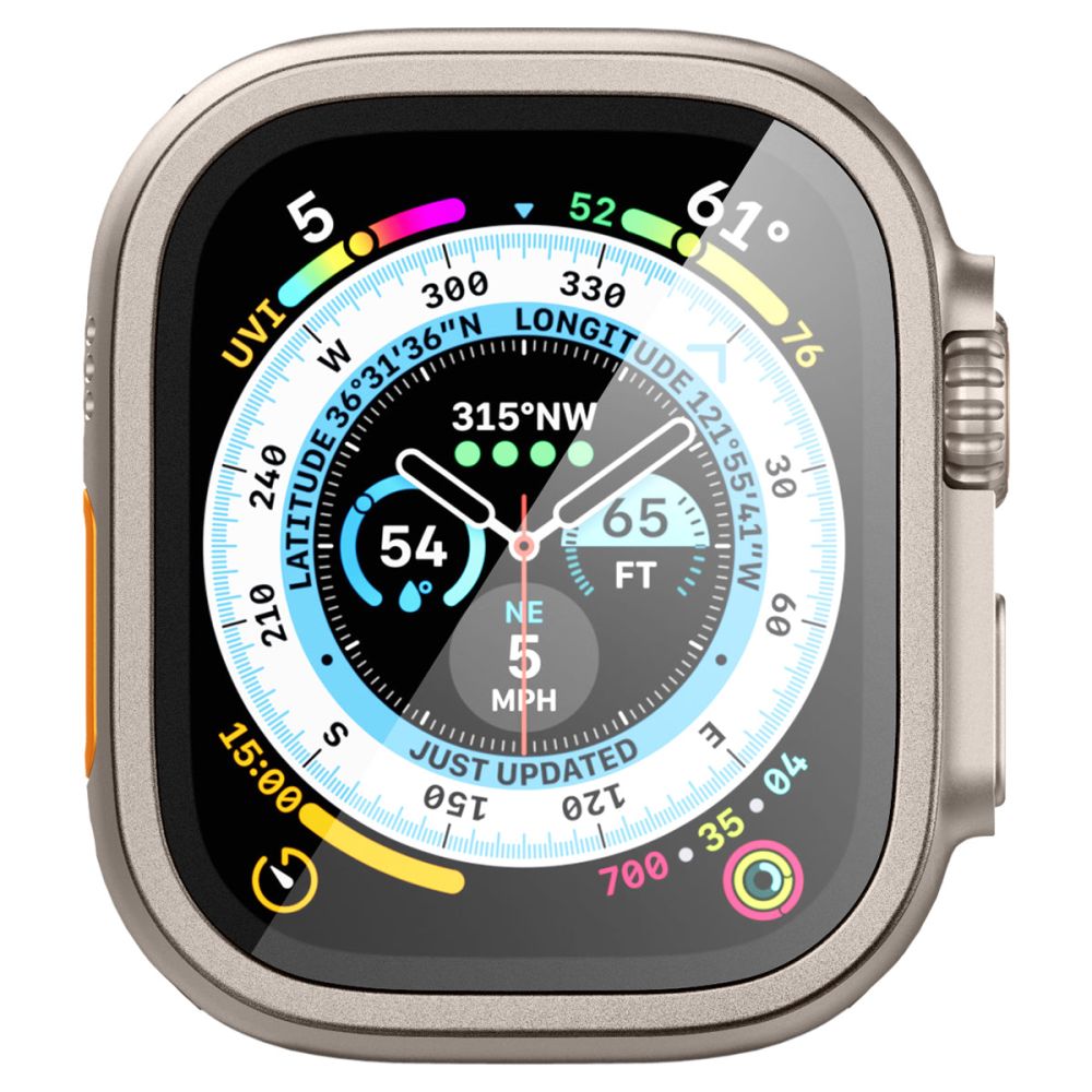Hærdet Glas Spigen Glas.Tr Slim Pro Apple Watch Ultra 1/2 (49 Mm) Titanium