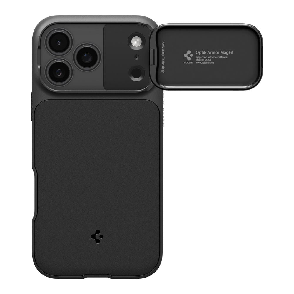 Spigen Optik Armor Mag Magsafe Iphone 17 Pro / 18 Pro Sort