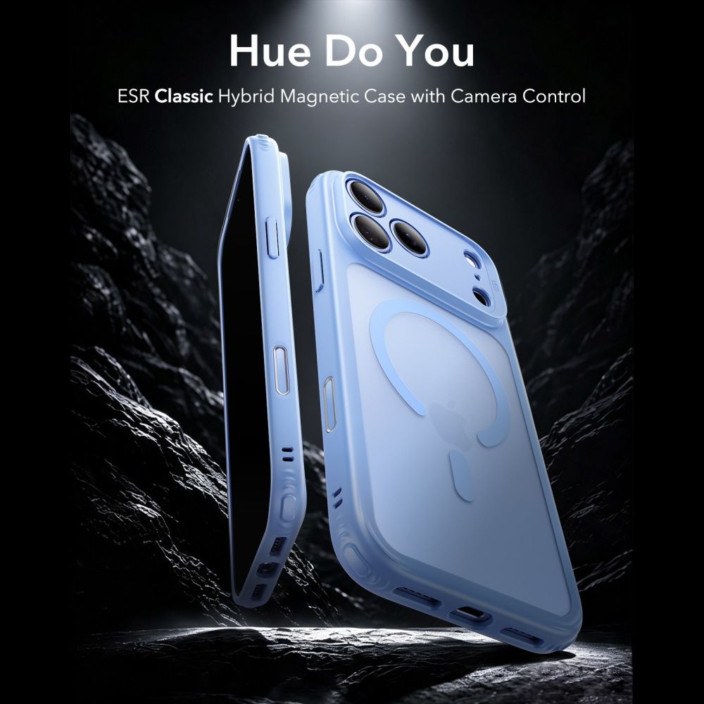 Esr Classic Hybrid Magsafe Iphone 17 Pro / 18 Pro Frosted Lysblå