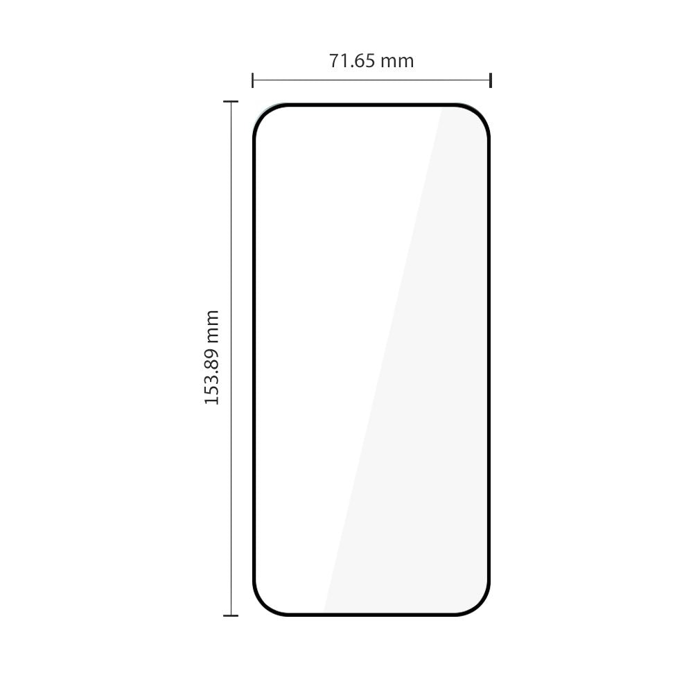 Hærdet Glas Tech Protect Glass Fit+ 2 Pack Xiaomi 17 T Sort