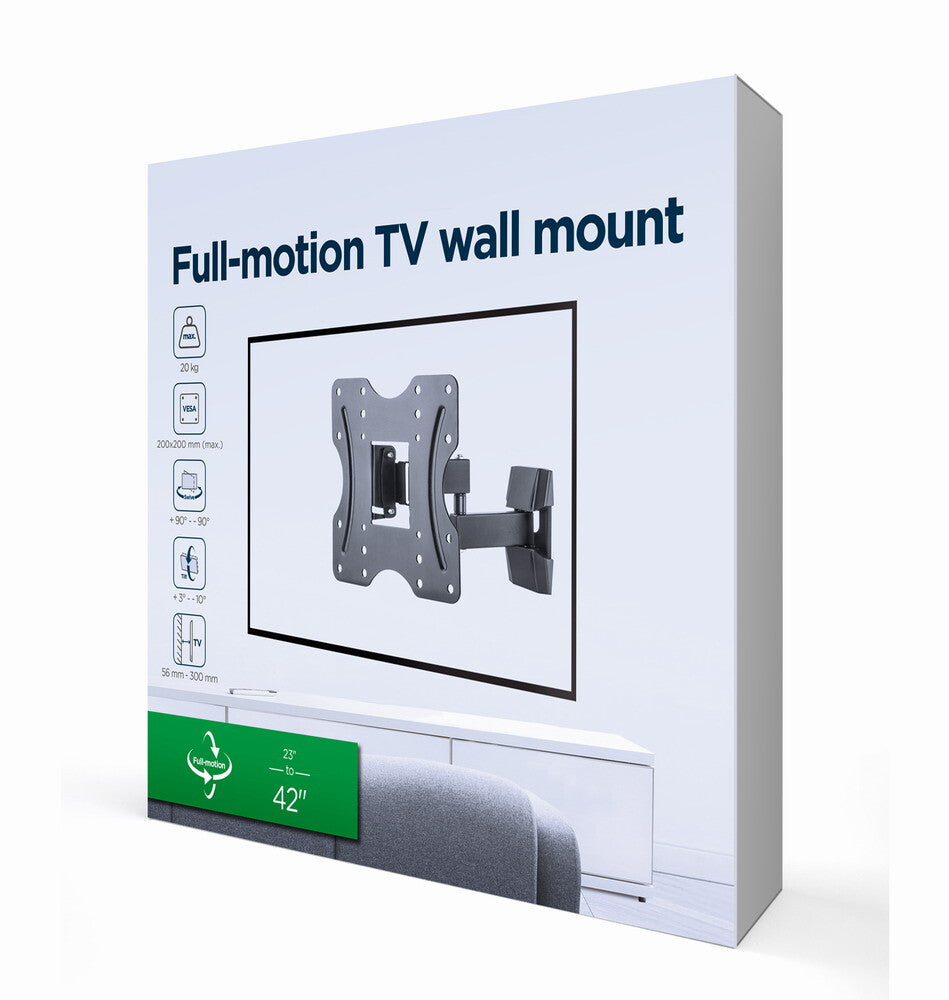Gembird WM-42ST-01 tv-beslag 106,7 cm (42") Sort