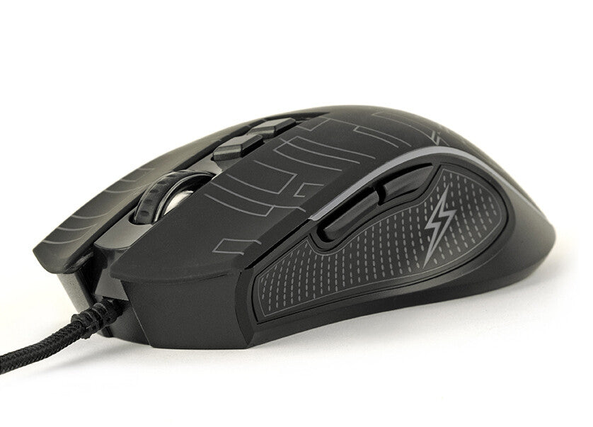 Gembird MUSG-RGB-01 mus Spil Højre hånd USB Type-A 3600 dpi