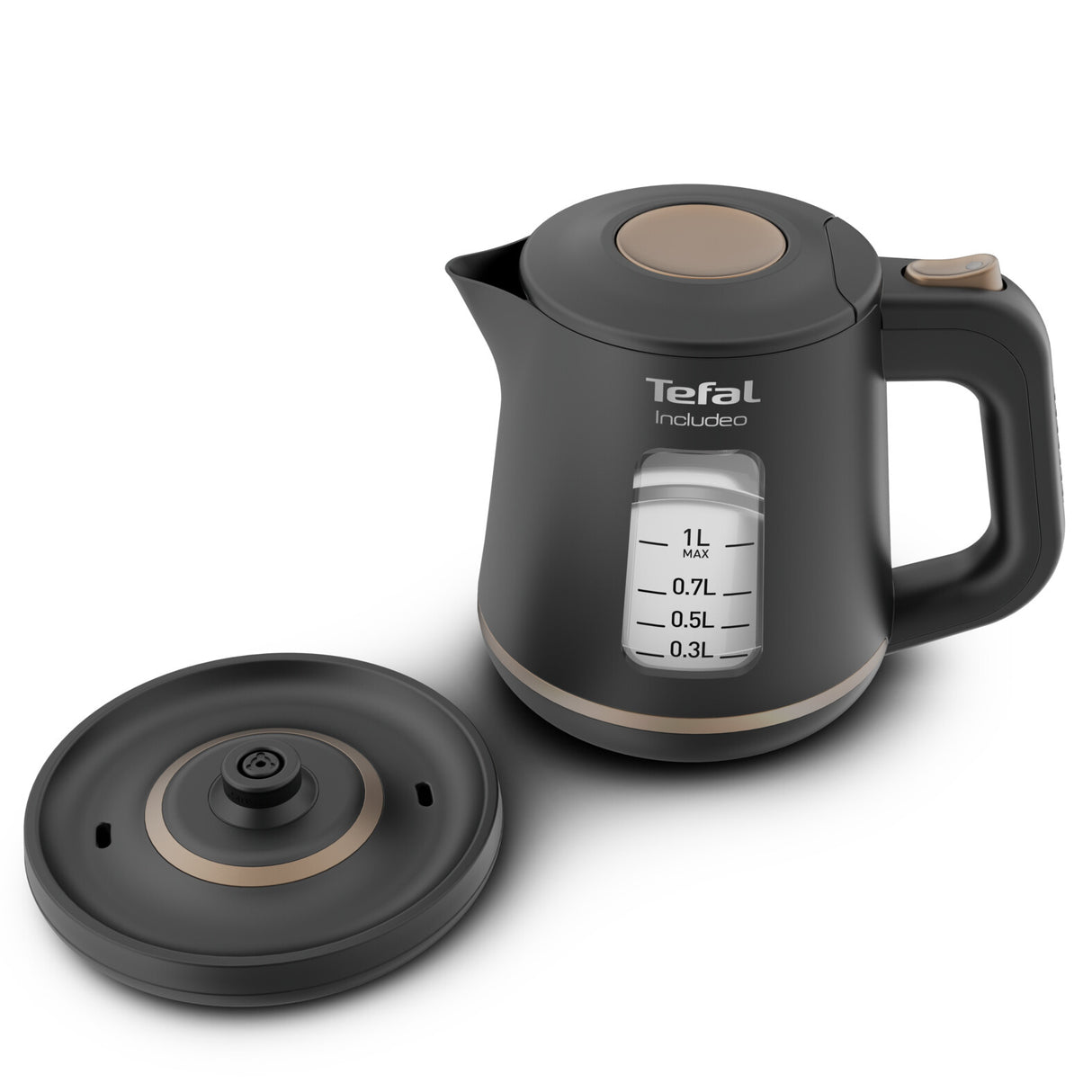 Tefal Includeo KI5338 elkedel 1 L 2400 W Sort