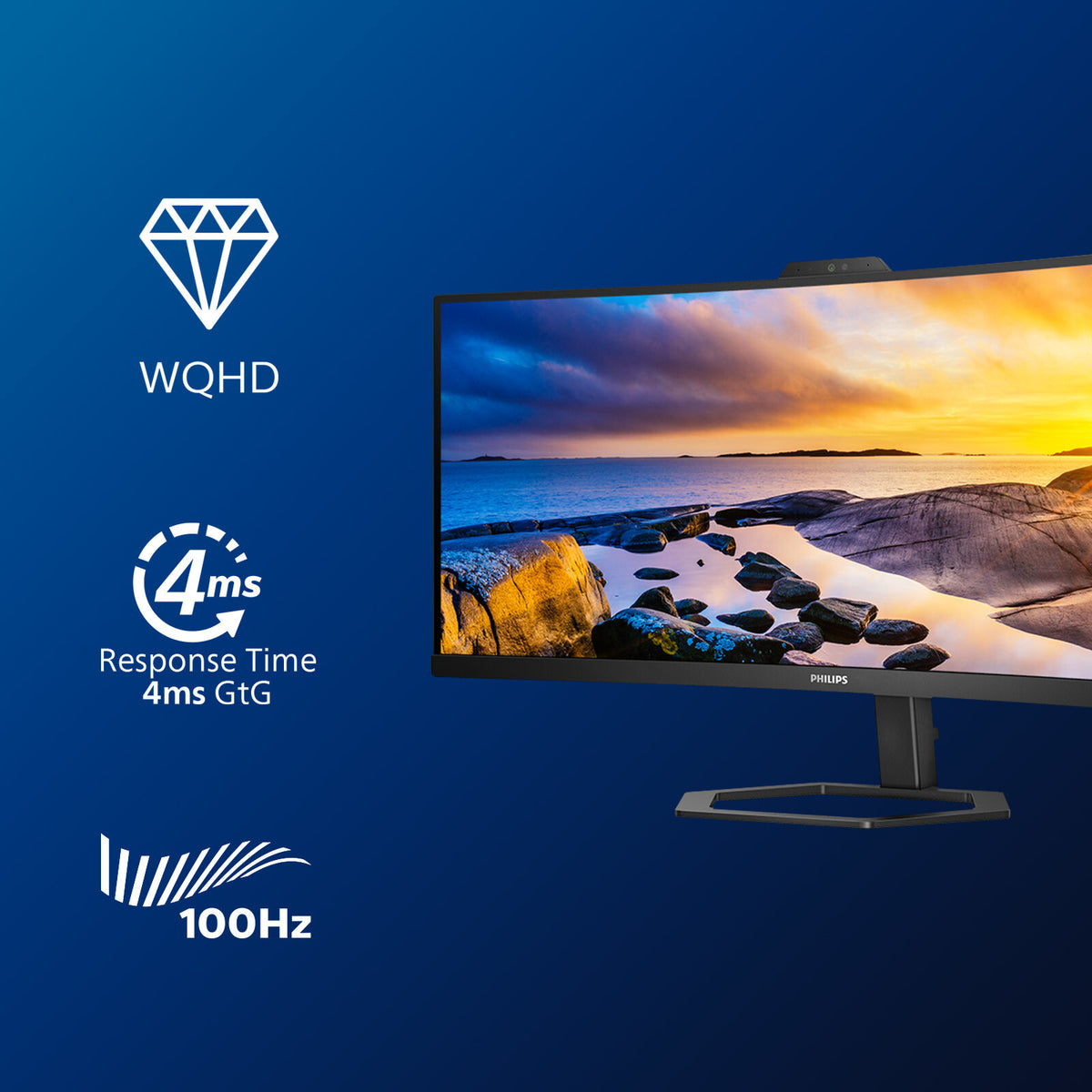 Philips 5000 series 34E1C5600HE/00 computerskærm 86,4 cm (34") 3440 x 1440 pixel 4K Ultra HD LED Sort