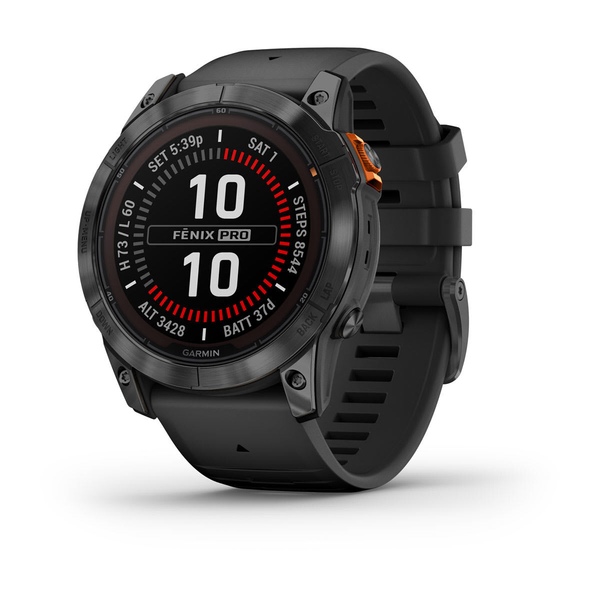 Garmin fēnix 7X Pro 3,56 cm (1.4") MIP 51 mm Digital 280 x 280 pixel Berøringsskærm Grå Wi-Fi GPS (satellit)