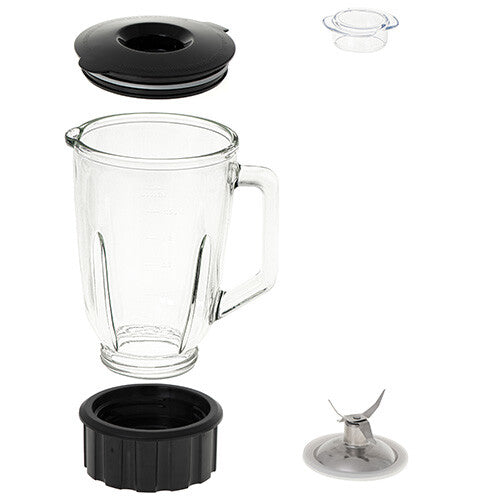 Adler AD 4078 blender Bordplade blender 1700 W Sort, Rustfrit stål, Transparent