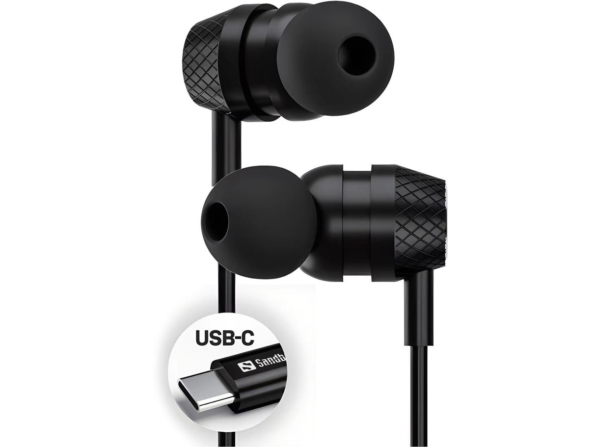 Sandberg USB-C/A In-Earset with Line-Mic