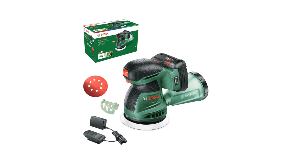 Bosch UniversalOrbit 18V-20 Rystepudser 23000 OPM Sort, Grøn