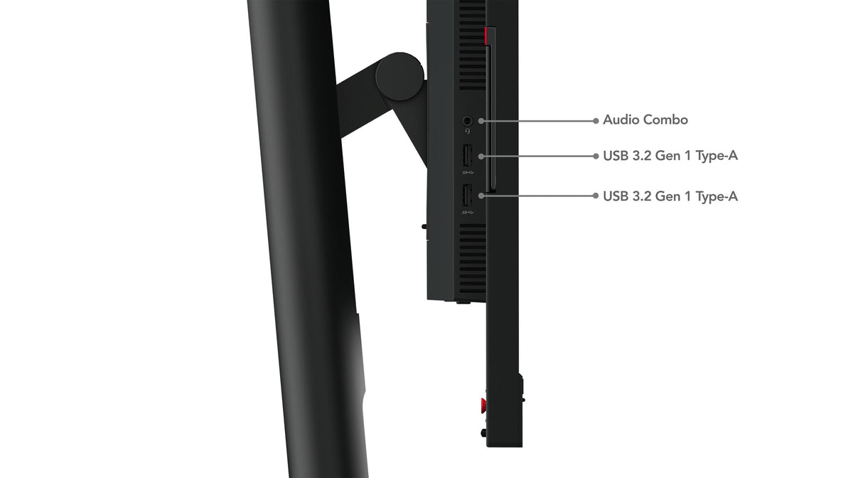Lenovo ThinkVision T24mv-30 computerskærm 60,5 cm (23.8") 1920 x 1080 pixel Fuld HD LED Sort