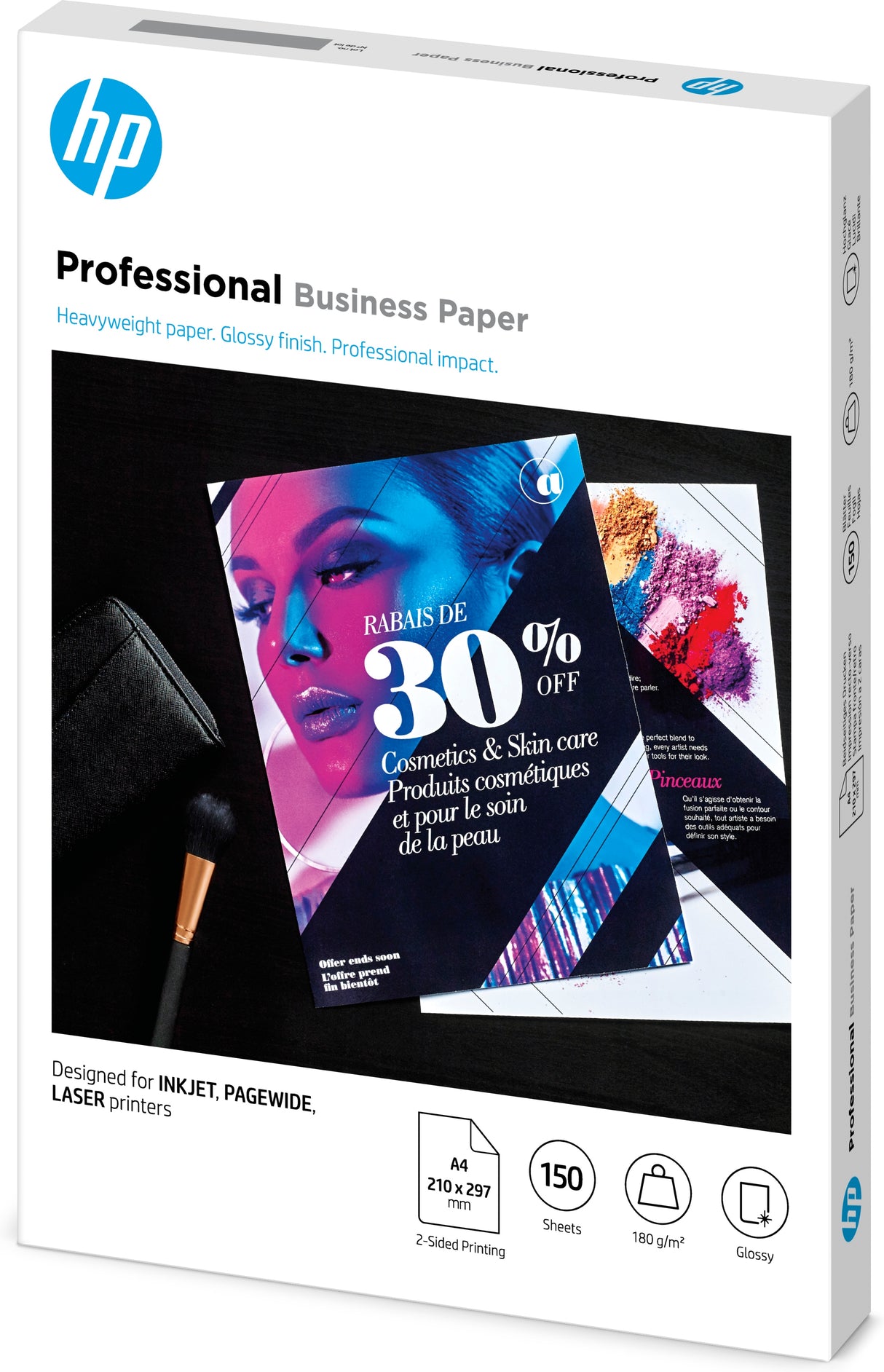 HP Professional Business-papir, blankt , 180 g/m2, A4 (210 x 297 mm), 150 ark