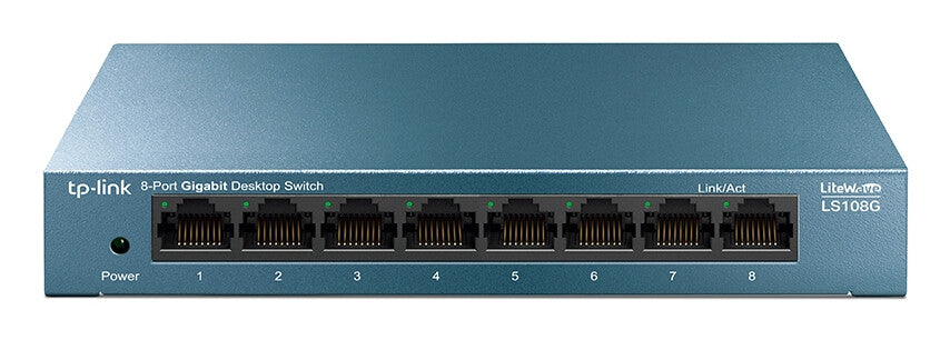 TP-Link LS108G netværksswitch Ikke administreret Gigabit Ethernet (10/100/1000) Blå