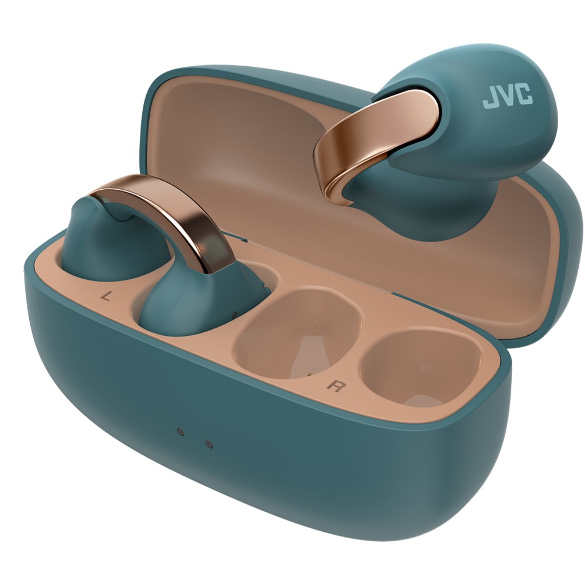 JVC NP1T Nearphone Open Ear Clip Headphone - blå