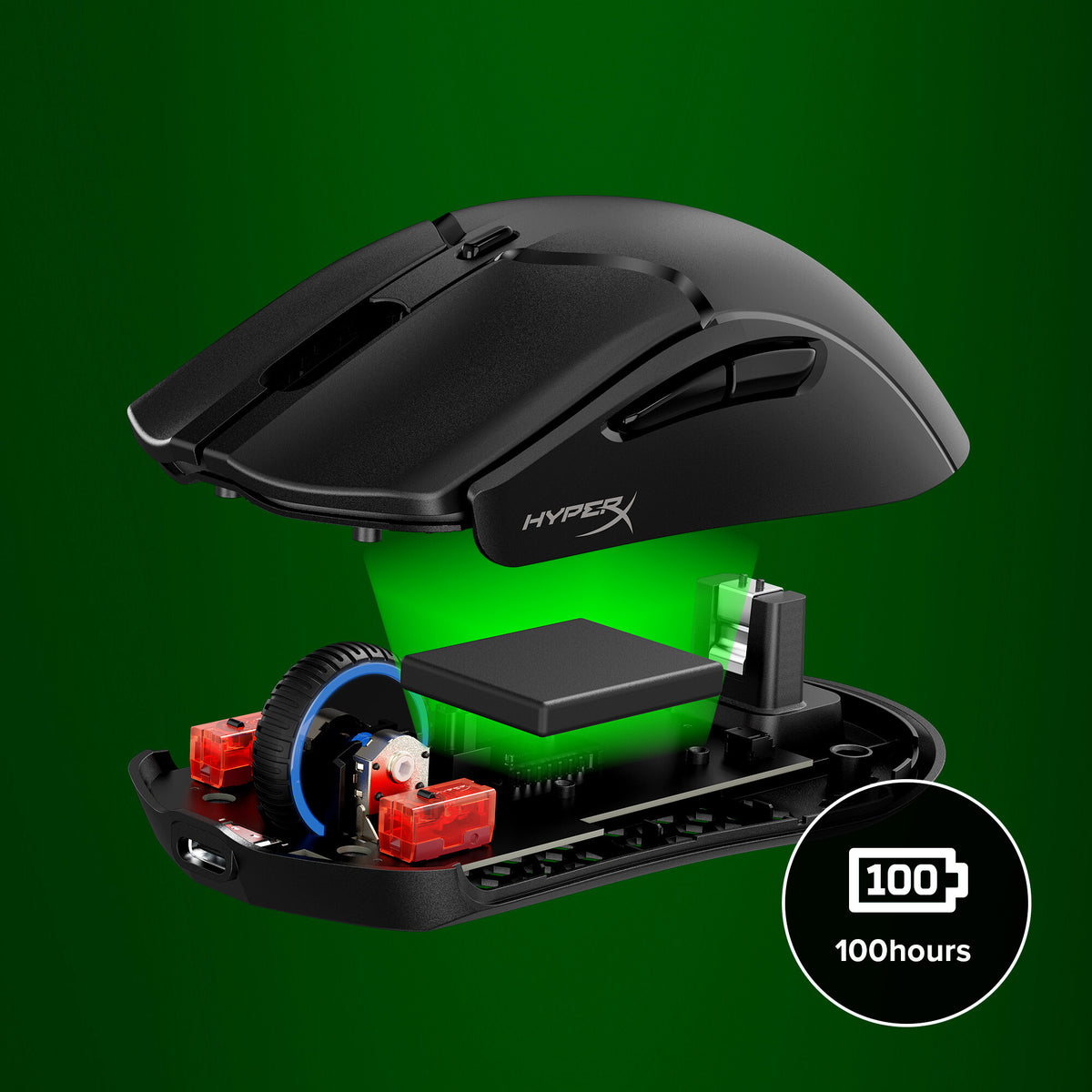 HyperX Pulsefire Haste 2 Mini - Wireless Gaming Mouse (Black)