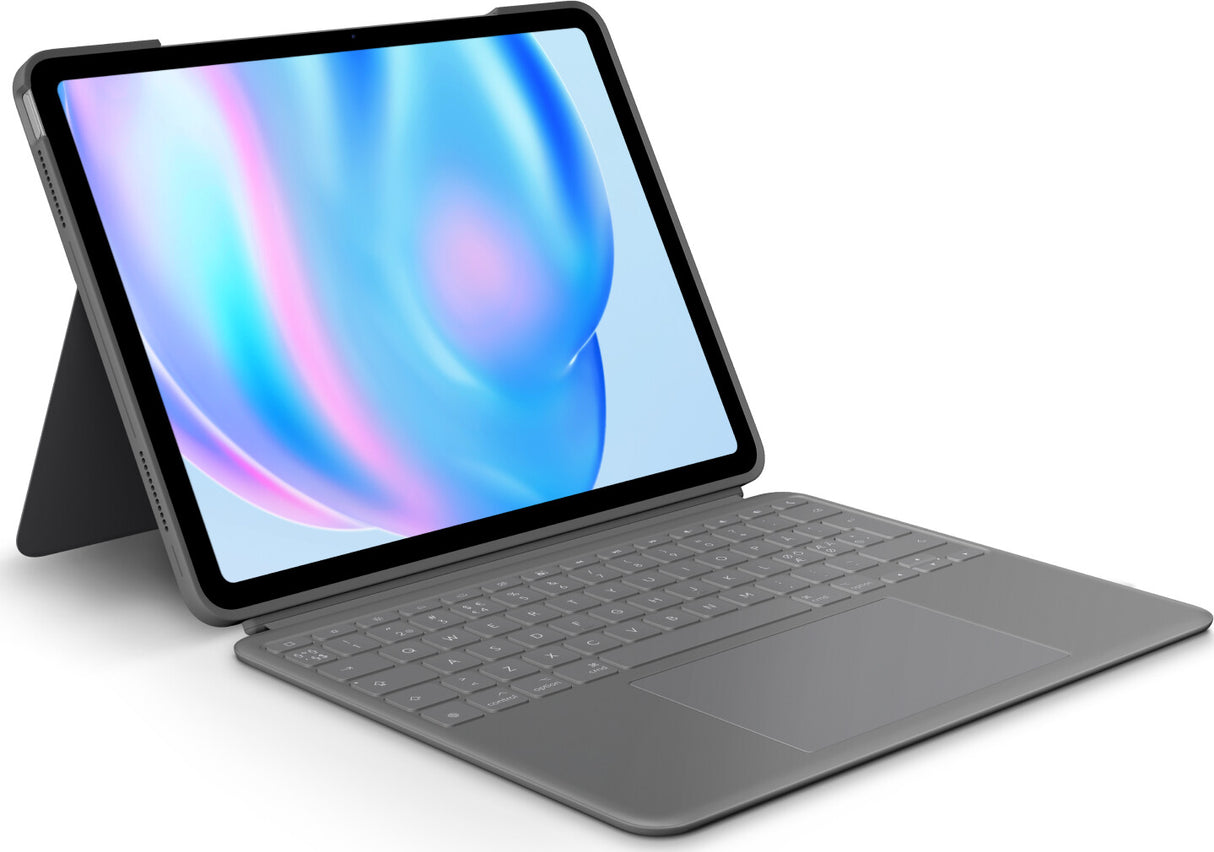 Logitech Combo Touch QWERTY Dansk, Finsk, Norsk, Svensk Smart Connector Grå