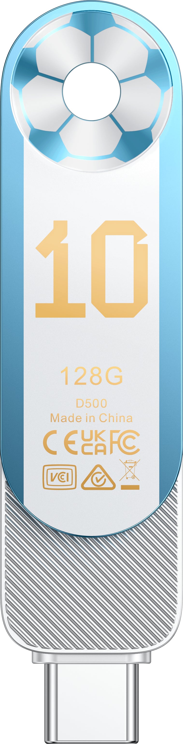 Lexar D500 USB-nøgle 128 GB USB Type-C/USB Type-A 3.2 Gen 1 (3.1 Gen 1) Flerfarvet
