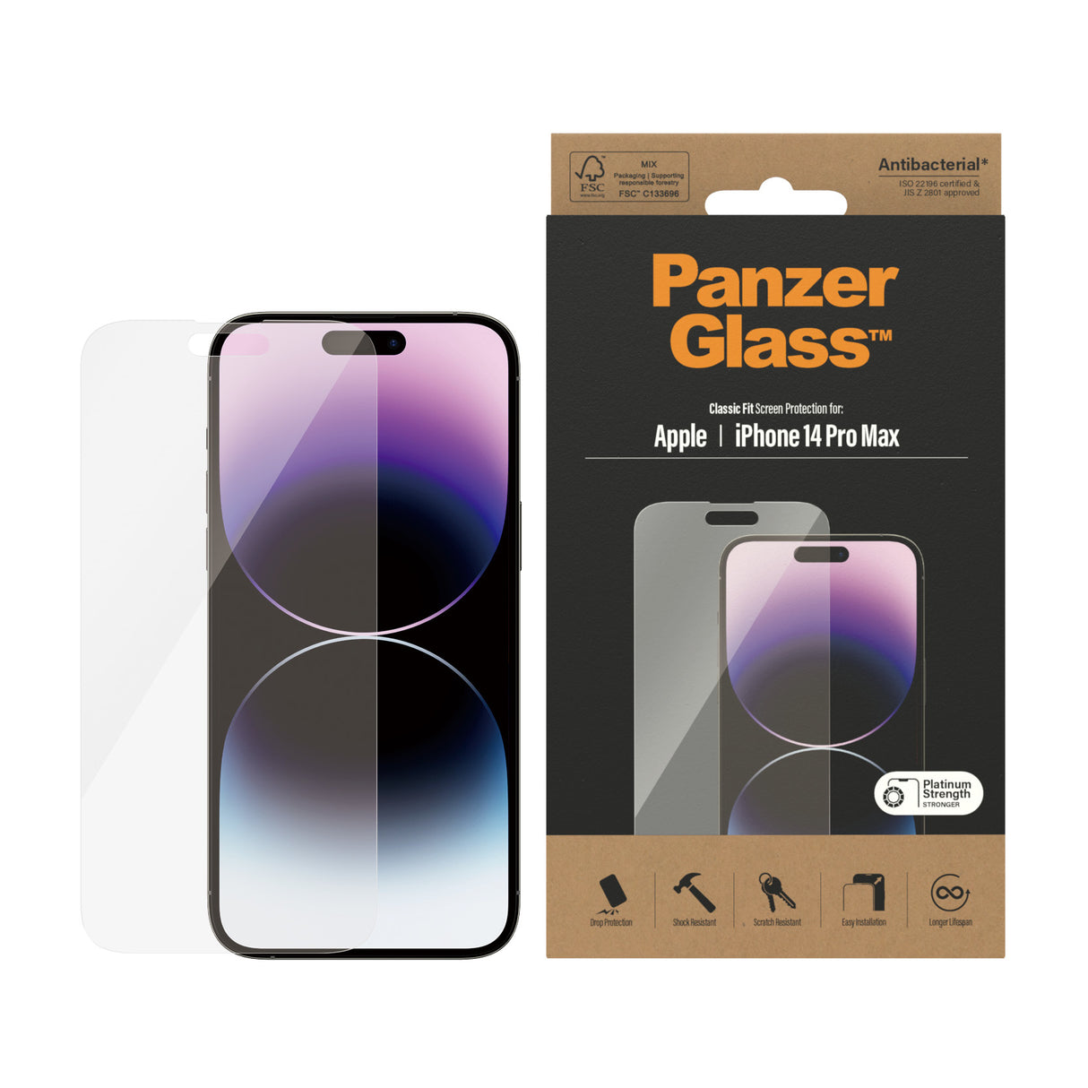 PanzerGlass Screen Protector Apple iPhone 14 Pro Max - Classic Fit