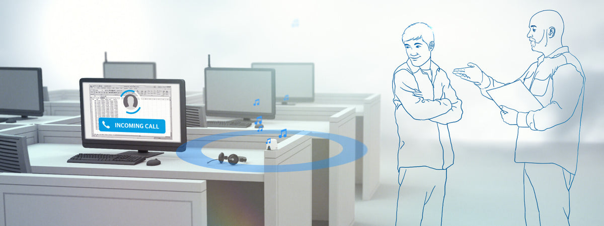 Kuando Busylight UC Omega - Presence, Ringer & Notification 'optaget' lys indikator til hovedtelefon Headset