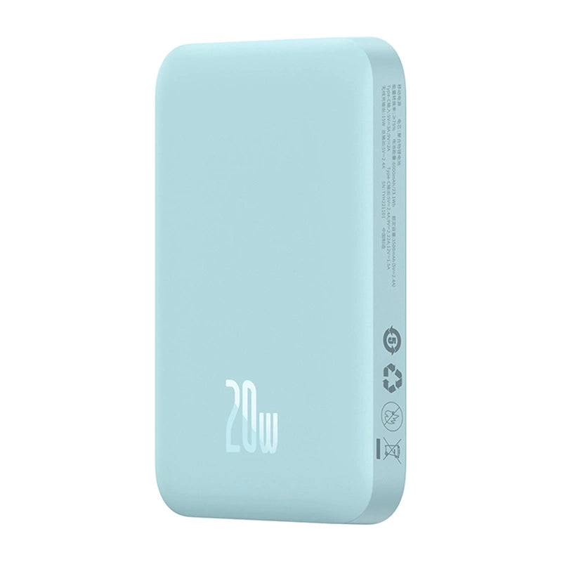 Powerbank Baseus Magnetic Mini 6000mAh, USB-C 20W MagSafe (blå)