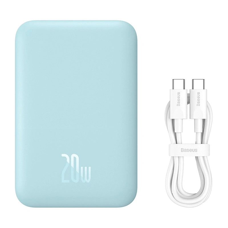 Powerbank Baseus Magnetic Mini 6000mAh, USB-C 20W MagSafe (blå)