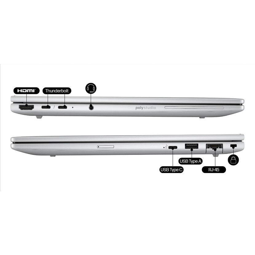 HP EliteBook 8 G1i AI PC Intel Core Ultra 7 255U Laptop 35,6 cm (14") WUXGA 32 GB DDR5-SDRAM 1 TB SSD Wi-Fi 7 (802.11be) Windows 11 Pro Sølv