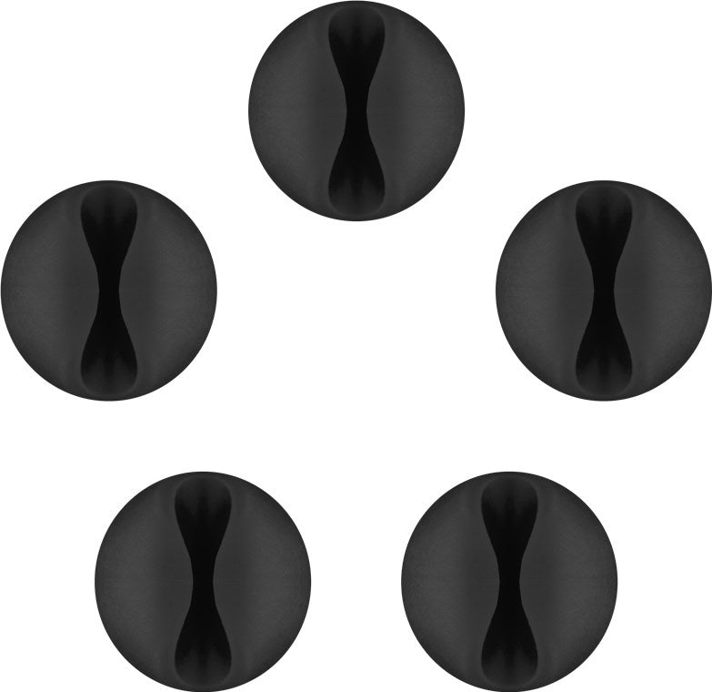 Goobay Kabelholdere 5 stk (black)