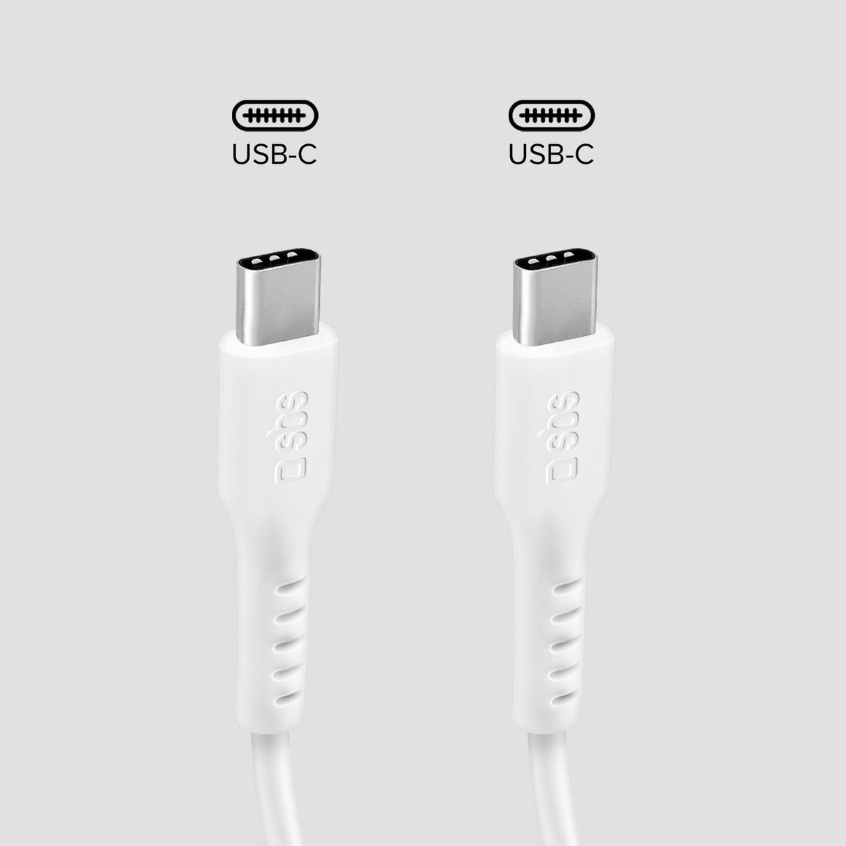 SBS TECABLETCC10W USB-kabel USB 2.0 1 m USB C 0,48 Gbit/sek. 25 W Hvid