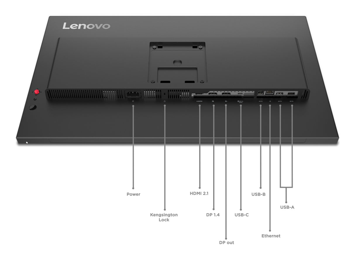 Lenovo ThinkVision P27QD-40 computerskærm 68,6 cm (27") 2560 x 1440 pixel Wide Quad HD LED Sort