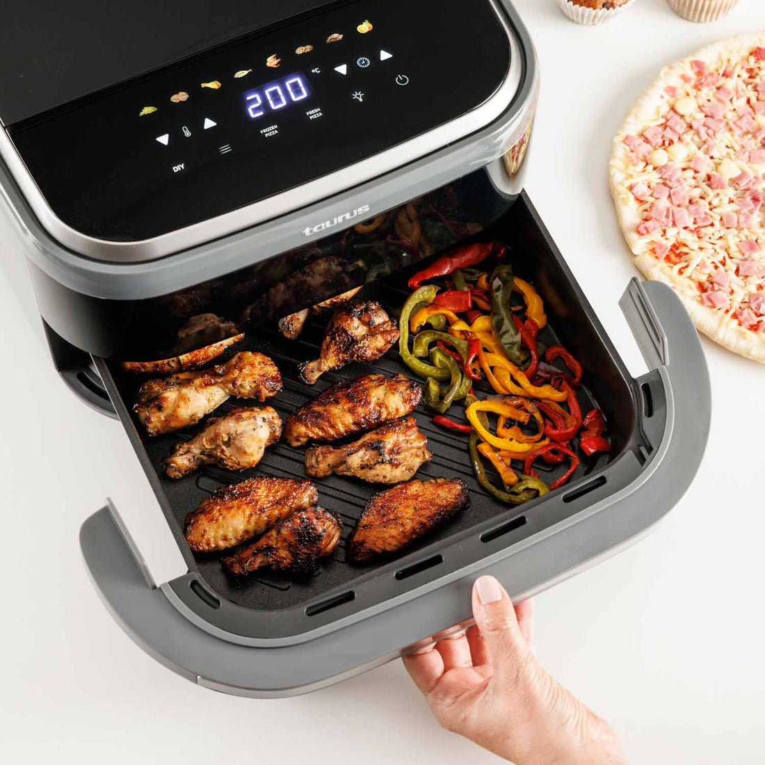 Taurus 973006000 pizza fremstiller & ovn 1 pizza(er) 2200 W Sort, Fuchsia