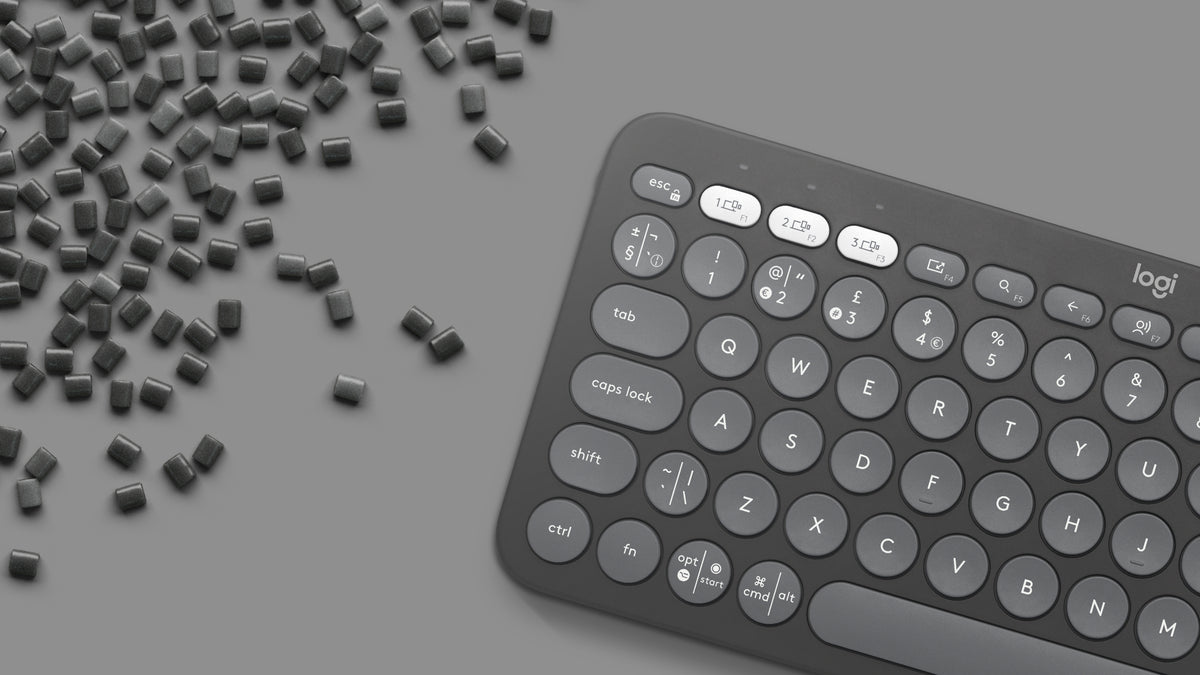 Logitech Pebble Keys 2 K380s Tastatur Saks Trådløs US International