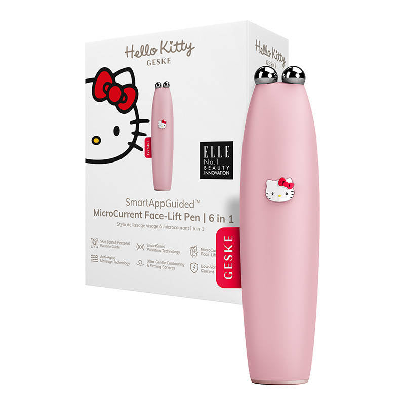 MicroCurrent Face- Lift Pen 6 i 1 Geske med APP (Hello Kitty pink)