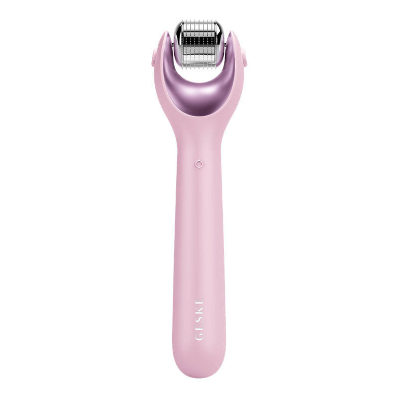 Micro Needle Face Roller 9in1 Geske med APP (rosa)