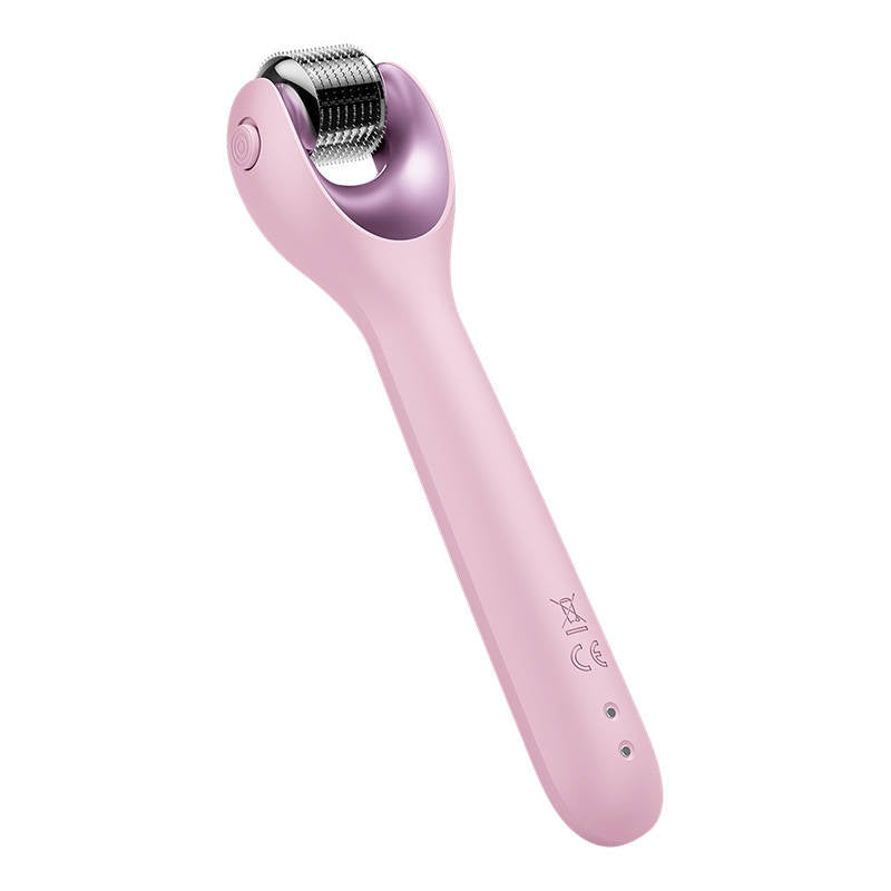 Micro Needle Face Roller 9in1 Geske med APP (rosa)