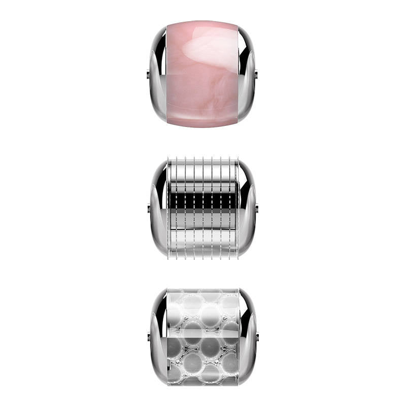 Micro Needle Face Roller 9in1 Geske med APP (rosa)