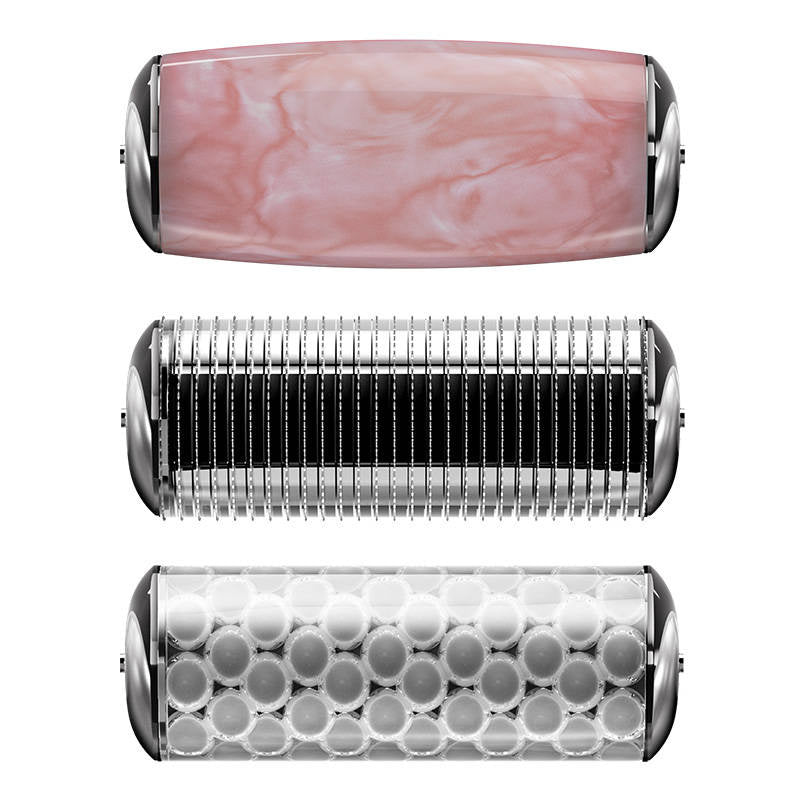 MicroNeedle Face&Body Roller 9in1 Geske med APP (magenta)