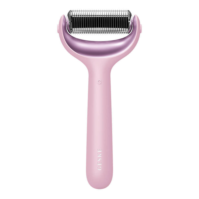 MicroNeedle Face&Body Roller 9in1 Geske med APP (rosa)