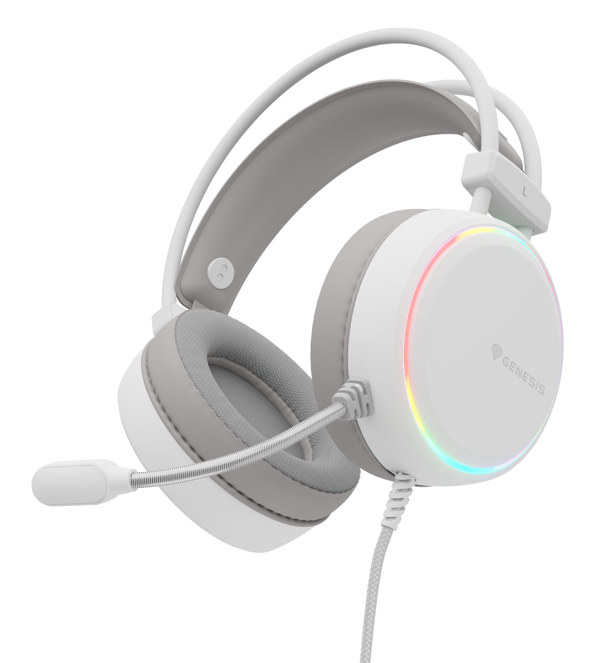GENESIS NSG-2308 hovedtelefoner/headset Ledningsført Spil USB Type-A Hvid