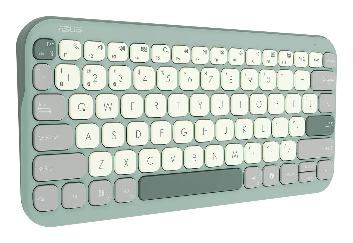 ASUS KW100 KEYBOARD/GN/UI/80 tastatur Universel Bluetooth Grøn
