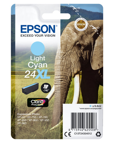 T2435 Light Cyan Ink Cartridge 24XL