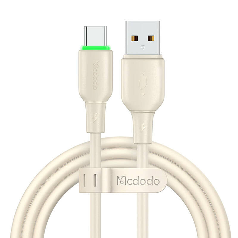 USB til USB-C Kabel Mcdodo CA-4750 med LED-lys 1,2 m (beige)