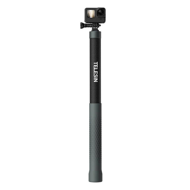 Carbon fiber selfie stick med 3m længde Telesin til kameraer GP-MNP-300-3