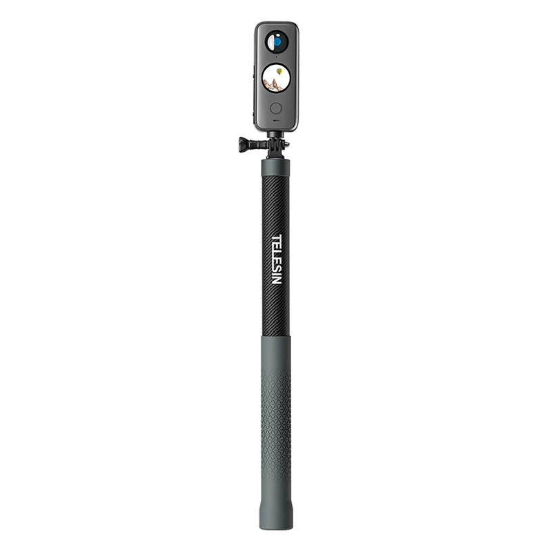 Carbon fiber selfie stick med 3m længde Telesin til kameraer GP-MNP-300-3