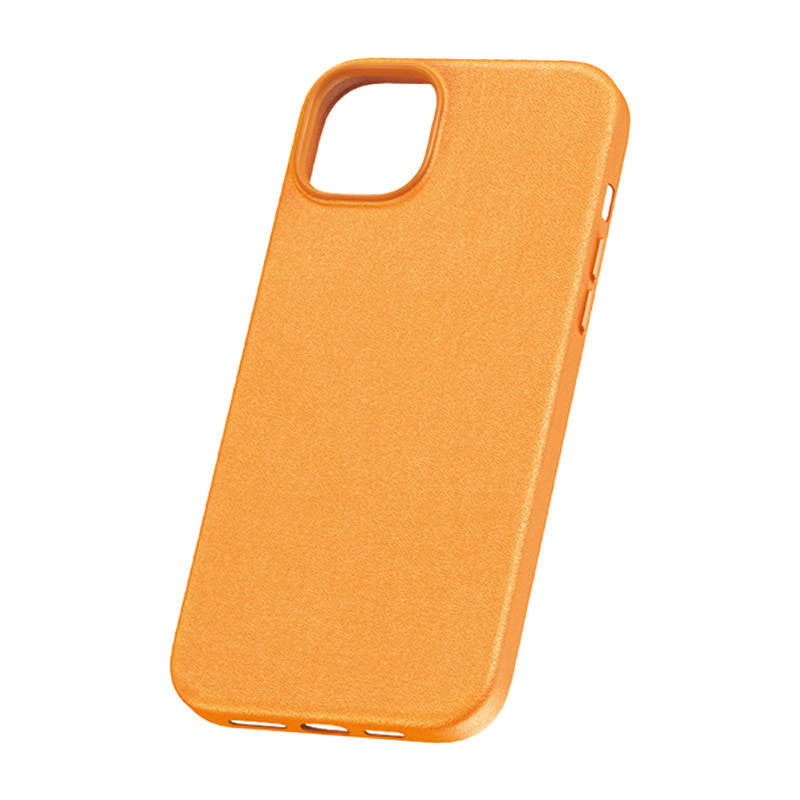Telefonfoder til iPhone 15 ProMax Baseus Fauxther-serien (Orange)