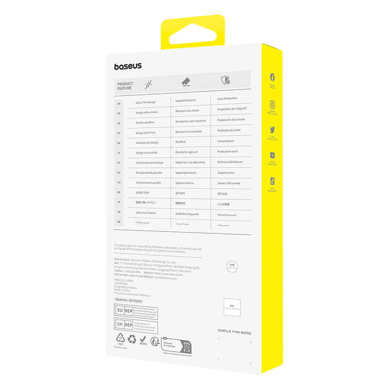 Magnetisk telefonfoder til iPhone 15 ProMax Baseus CyberLoop-serie (sort)