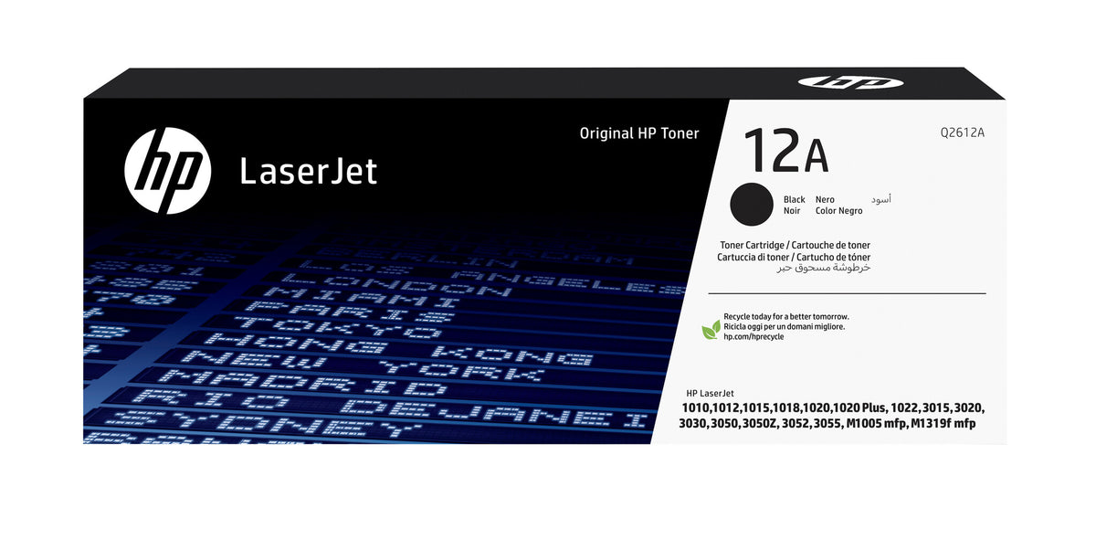 HP 12A Sort 2000 sider Toner Q2612A