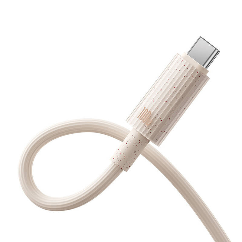 Hurtig opladning kabel Baseus USB til USB-C Habitat Series 1m 100W (rosa)